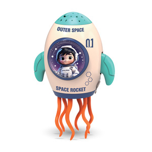 Funny Electric Crawling Tummy Time Toy Dancing Squid Projection