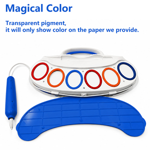 OEM Paint Set Kids Magic Drawing Board 6 Color Glowing Art Pens Music Light Doodle Pad