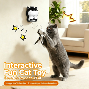 ChongxinIOT Interactive Cat Toy 2 In 1 Automatic Teaser