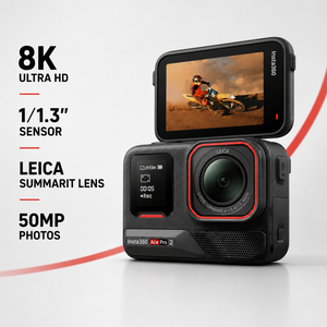 8K AI Action Camera 1/1.3 Inch Sensor 4K120fps FlowState Stabilization